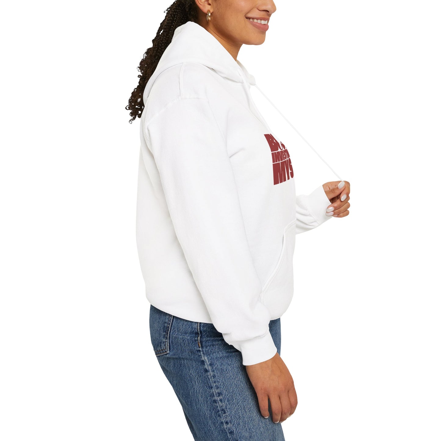 Motivational Hoodie - "Busy Investing in Myself" - Unisex Heavy Blend Sweatshirt