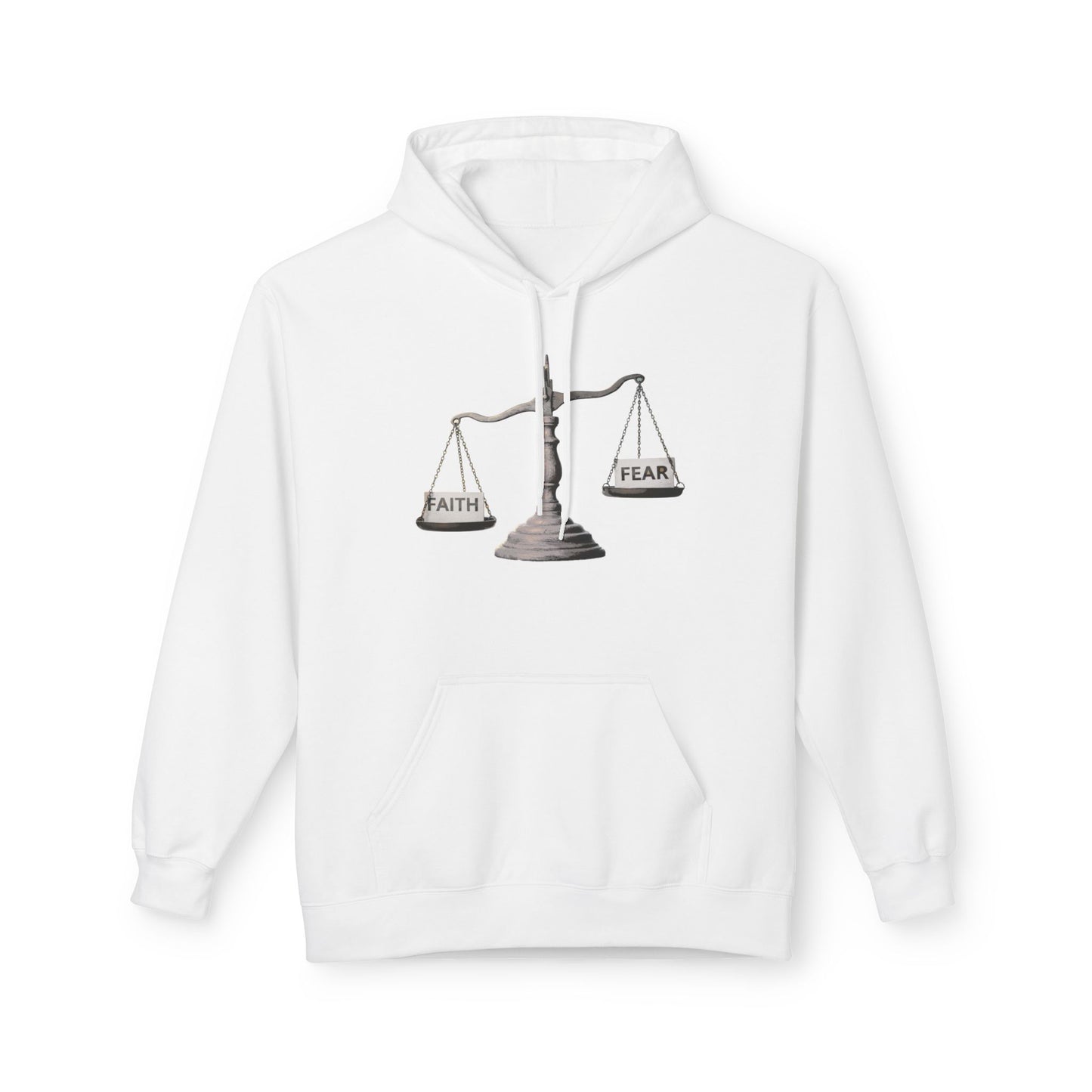 Faith vs Fear Graphic Hoodie for a Positive Mindset