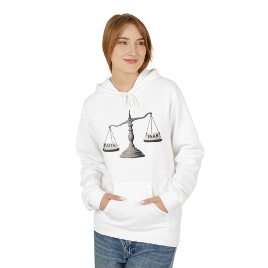 Faith vs Fear Graphic Hoodie for a Positive Mindset