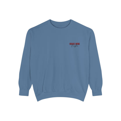 Grace Wins Unisex Garment-Dyed Sweatshirt - Cozy and Inspirational Apparel