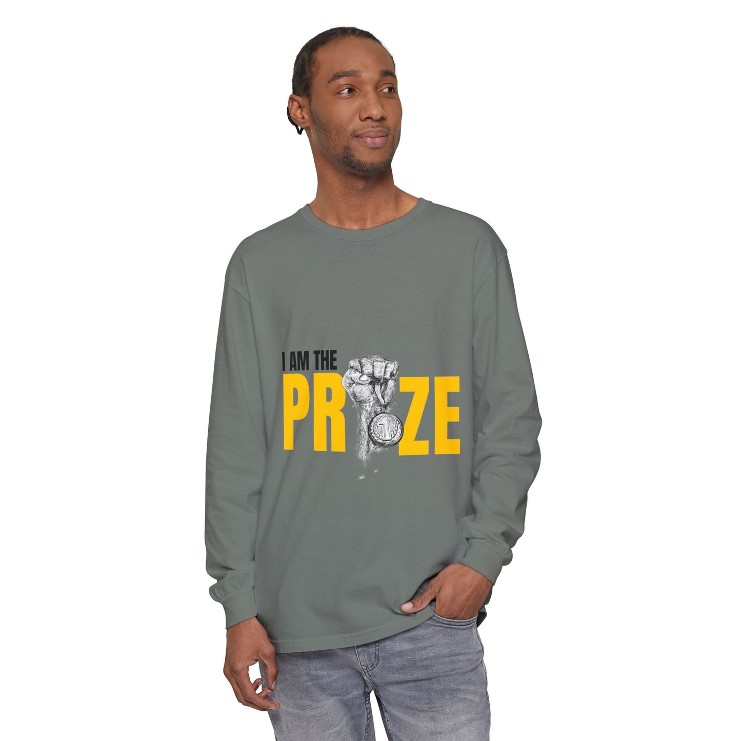 I Am the Prize Long Sleeve T-Shirt - Motivational Unisex Apparel