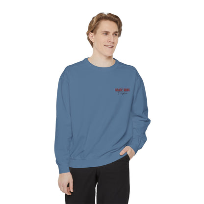 Grace Wins Unisex Garment-Dyed Sweatshirt - Cozy and Inspirational Apparel