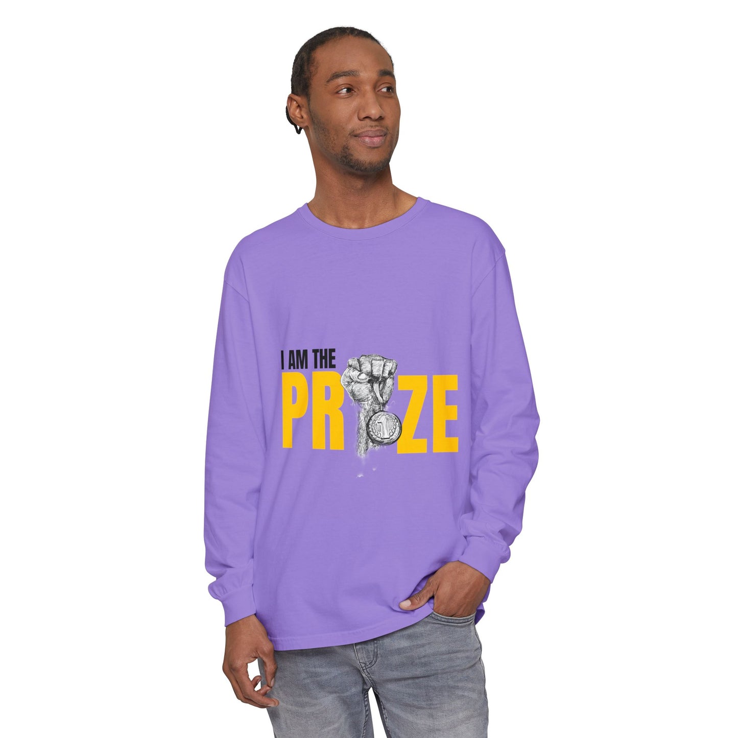 I Am the Prize Long Sleeve T-Shirt - Motivational Unisex Apparel