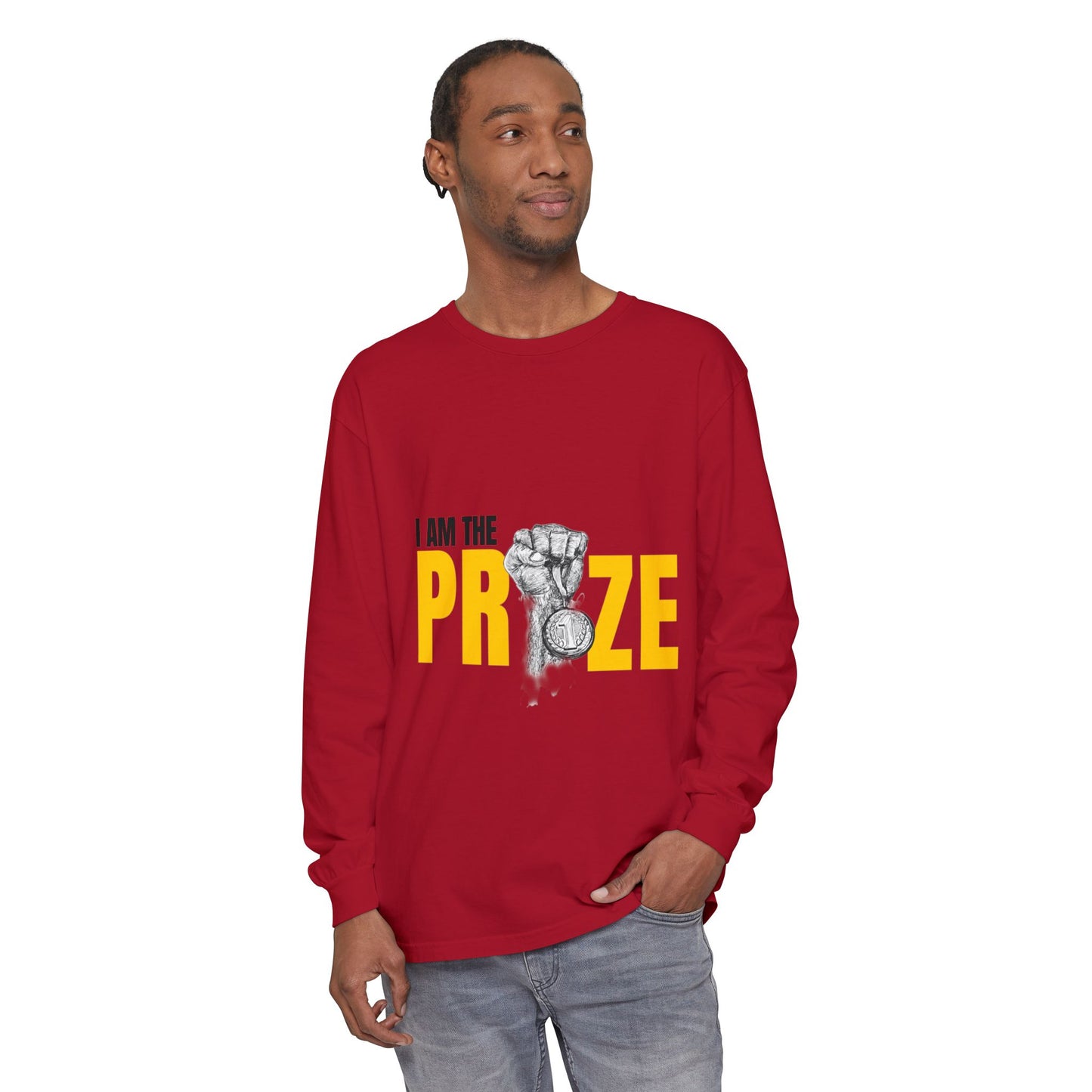 I Am the Prize Long Sleeve T-Shirt - Motivational Unisex Apparel
